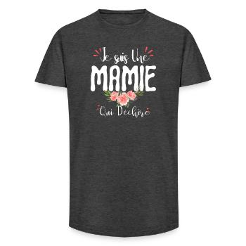 I'm A Granny Who Grandmother's Day - Long Fit Men's T-Shirt - charcoal grey - Front - AI Model Male 185 light (185cm)