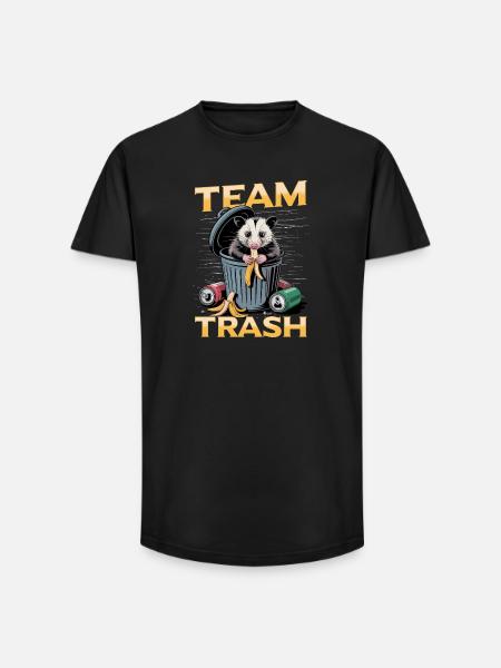 Funny Opossum - Long Fit Men's T-Shirt - black