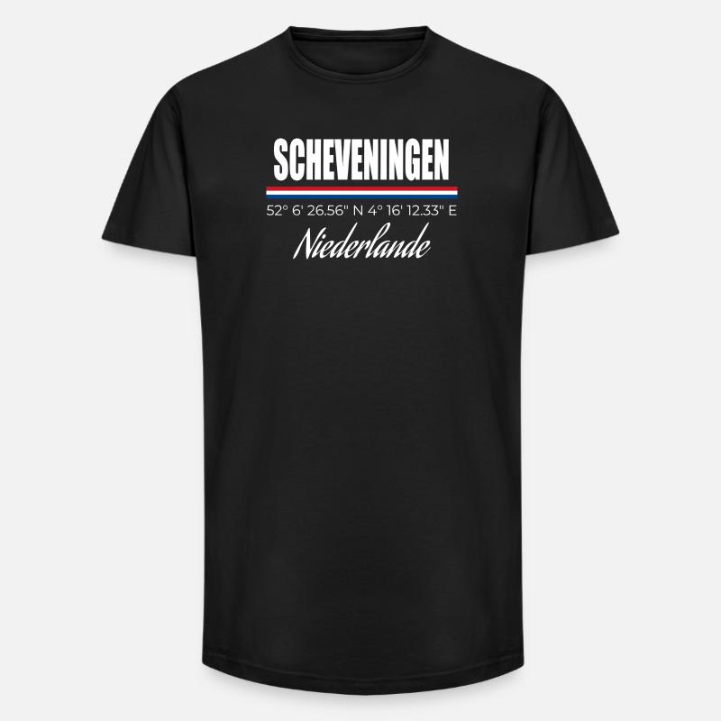 Scheveningen - Long Fit Men's T-Shirt - black