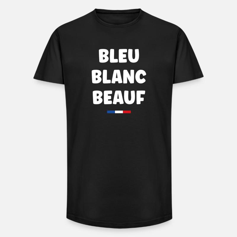 beauf - Long Fit Männer T-Shirt - Schwarz