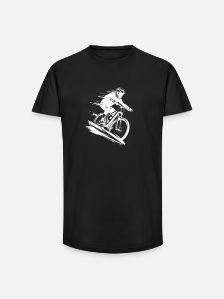 VTT Énergique VTT - T-shirt coupe longue homme - noir