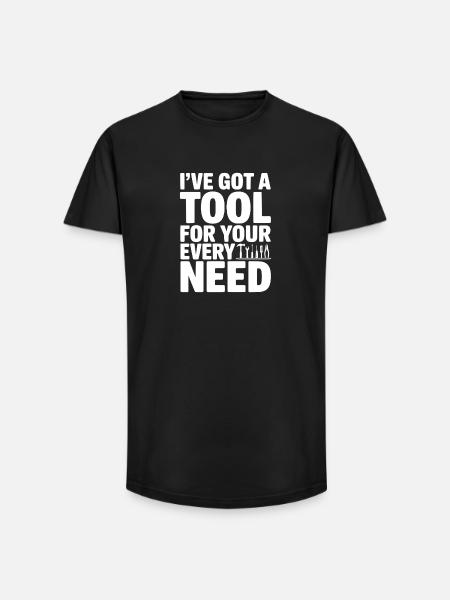 Jeg har et værktøj til alle dine behov - Long fit herre T-shirt - sort