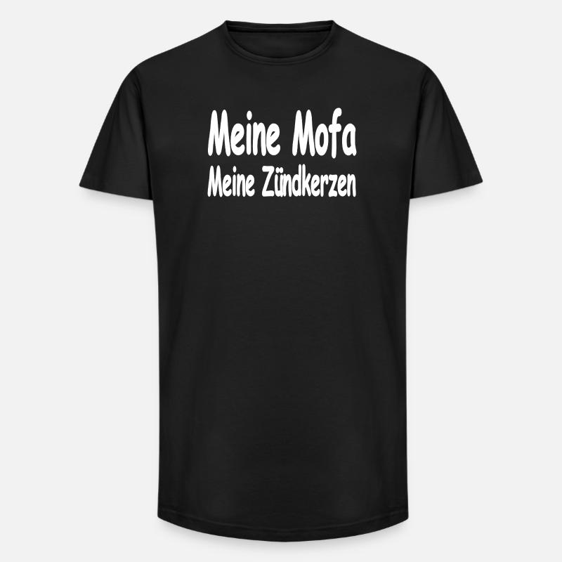 Mofa - Long Fit Männer T-Shirt - Schwarz