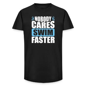 Natation Sports nautiques Float Gifts - T-shirt coupe longue homme - noir - Devant - AI Model Male 185 light (185cm)