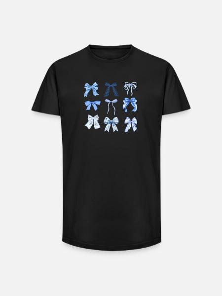Blue knots - Long Fit Men's T-Shirt - black
