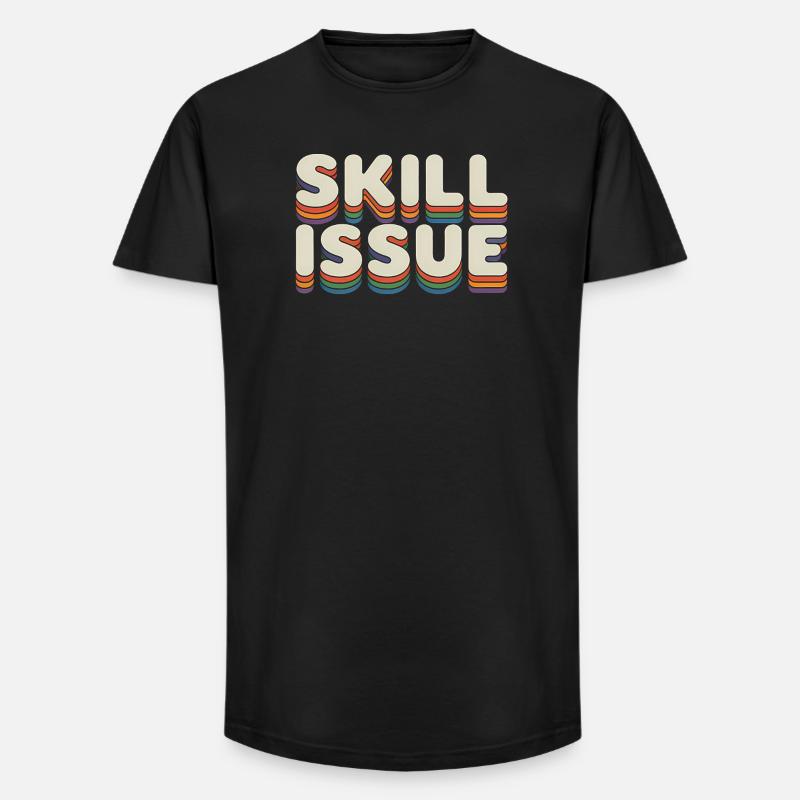 Skill-Problem - Lustige Gen Alpha Memes - Long Fit Männer T-Shirt - Schwarz