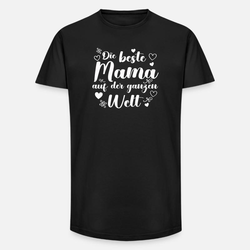 Die beste Mama auf der Welt - Long Fit Männer T-Shirt - Schwarz