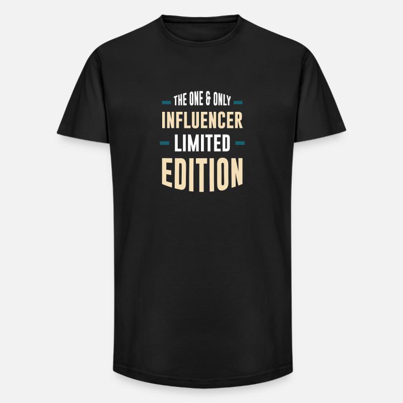Einziger Influencer Limitierte Edition - Long Fit Männer T-Shirt - Schwarz