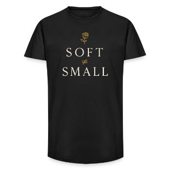 Elegant Feminine Lifestyle, Gentle - Long Fit Men's T-Shirt - black - Front - AI Model Male 185 light (185cm)