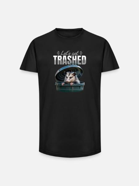 Drôle d’opossum - T-shirt coupe longue homme - noir