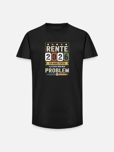 Pension 2026 I'm done - Long Fit Men's T-Shirt - black