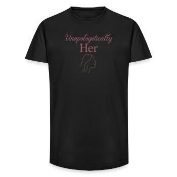 Elegant Feminine Lifestyle, Gentle - Long Fit Men's T-Shirt - black - Front - AI Model Male 185 light (185cm)