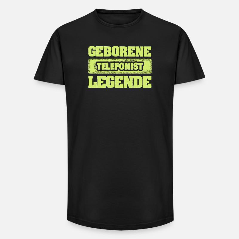 Beruf Telefonist - Long Fit Männer T-Shirt - Schwarz