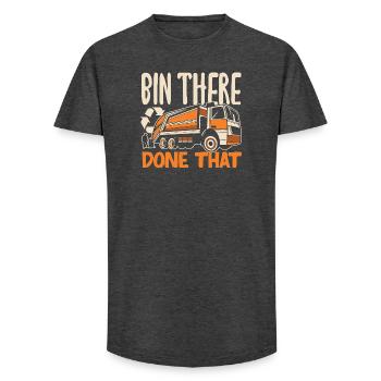 Garbage Day is my favorite day - Long Fit Men's T-Shirt - charcoal grey - Front - AI Model Male 185 light (185cm)