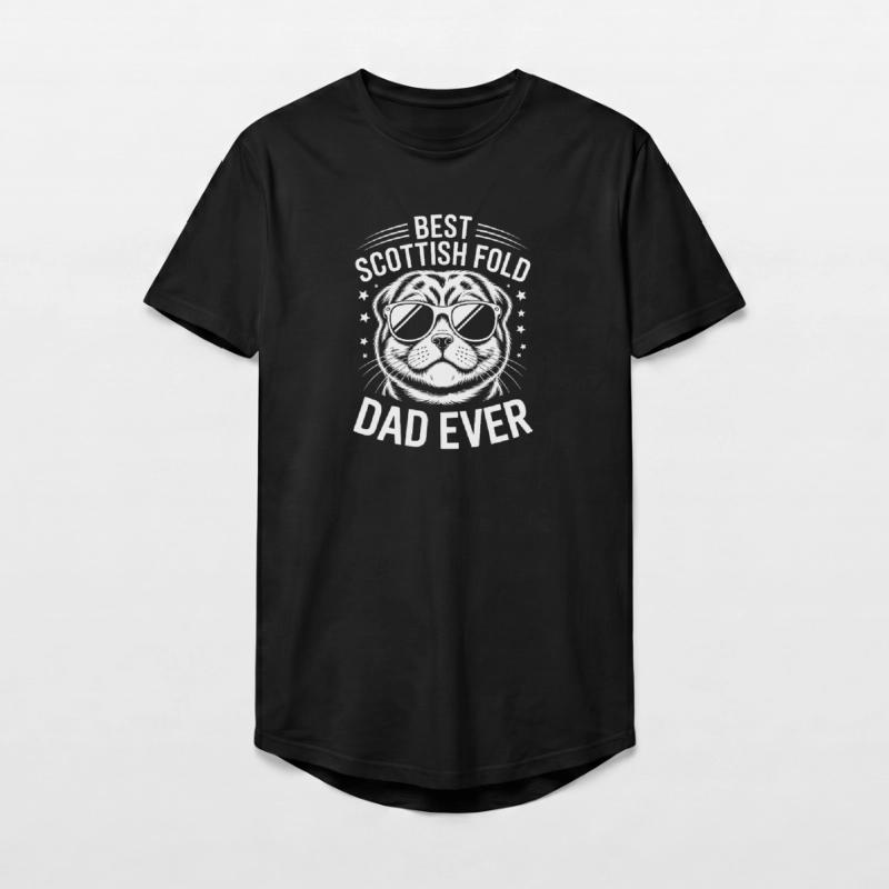 Scottish Folding Cats Scottish Fold Gift Long Fit Men's T-Shirt