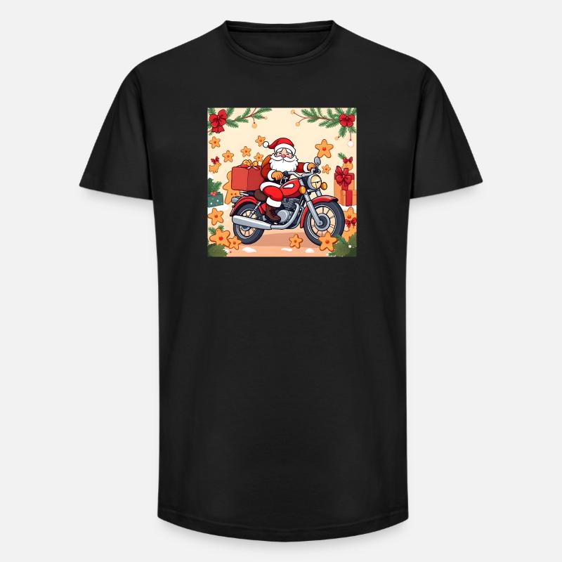Powered by Gingerbread & Gasoline - Long Fit Männer T-Shirt - Schwarz