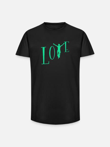 J’adore le vélo - T-shirt coupe longue homme - noir