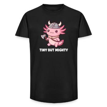 Petit Dragon Viking - T-shirt coupe longue homme - noir - Devant - AI Model Male 185 light (185cm)