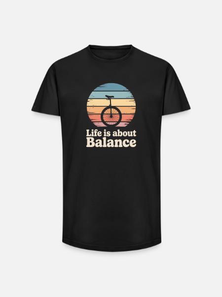 Monocycle - T-shirt coupe longue homme - noir