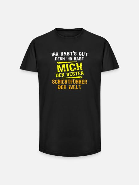 Shift Supervisor Gift - Long Fit Men's T-Shirt - black