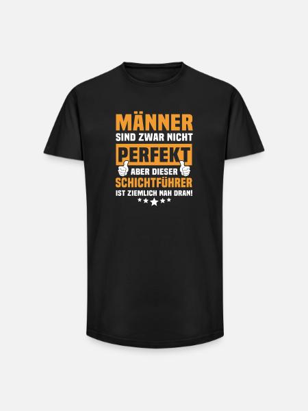Funny Shift Leader Sayings - Long Fit Men's T-Shirt - black