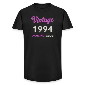 Vintage 1994 – Dancing Club Retro Geburtsjahr - Long Fit Männer T-Shirt - Schwarz - Vorne - AI Model Male 185 light (185cm)