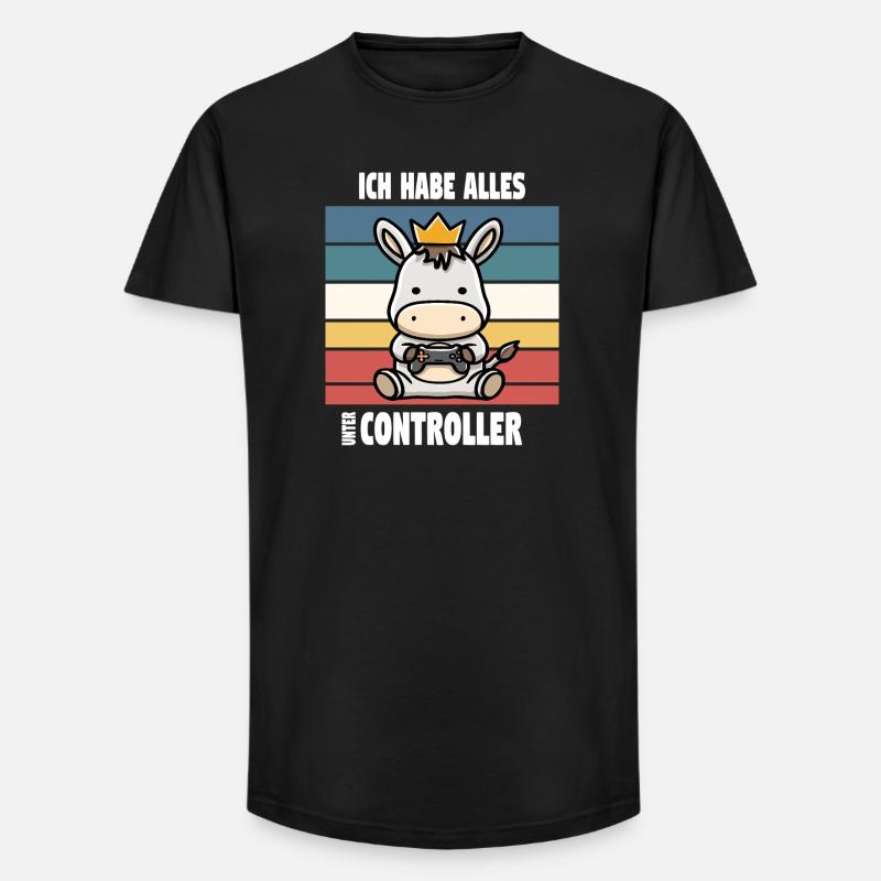 I have everything under controller - Long Fit Men's T-Shirt - black