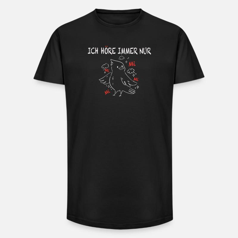 Lustiger deutscher Vogelspruch - Long Fit Männer T-Shirt - Schwarz