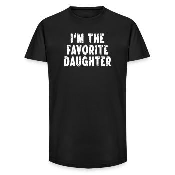 Favorites Gifts & more I'm The Favorite Daughter - Long Fit Men's T-Shirt - black - Front - AI Model Male 185 light (185cm)