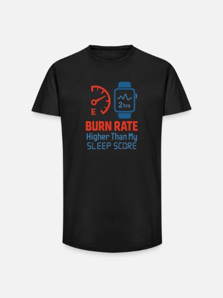 Startup Founder Survivor Burnout Recover - Long Fit Men's T-Shirt - black
