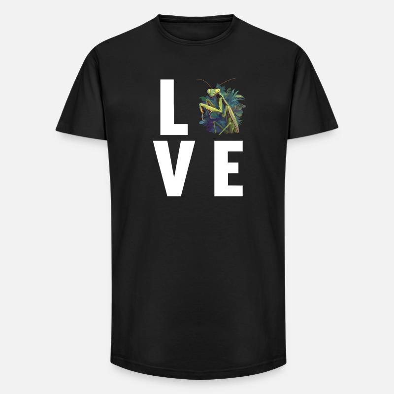 Gottesanbeterinnen Gottesanbeterin - Long Fit Männer T-Shirt - Schwarz