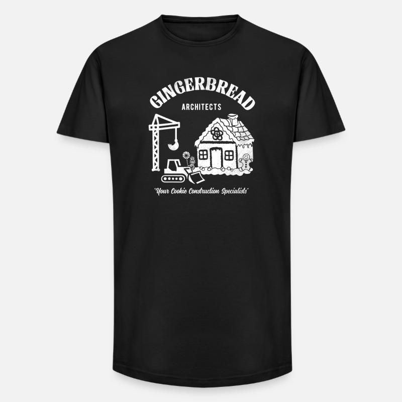  Gingerbread architects your cookie construction - Long Fit Männer T-Shirt - Schwarz