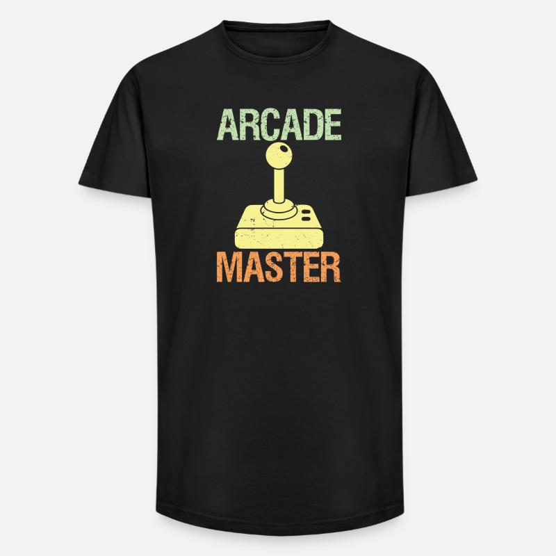 Arcade Master Classic Controller Retro Gaming  - Long Fit Männer T-Shirt - Schwarz