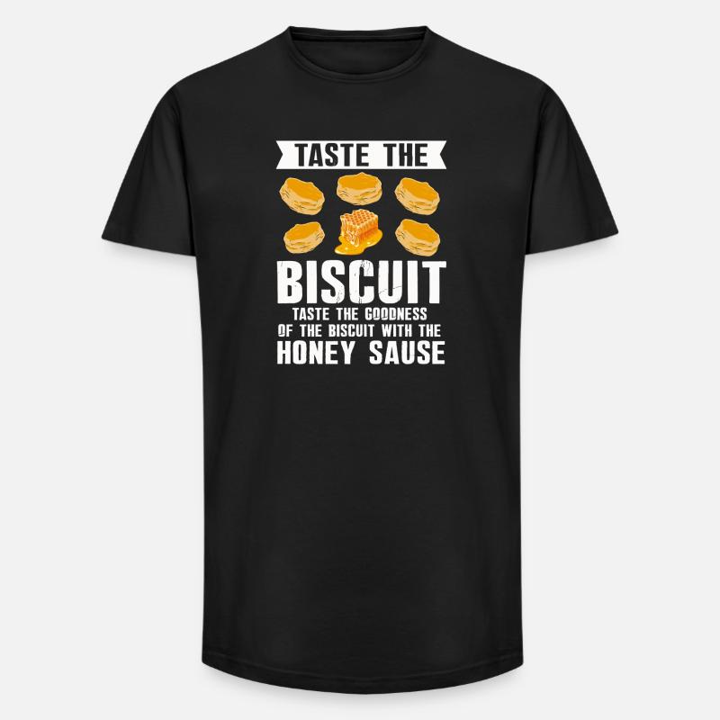 Honigkeks-Soßen-Illustration - Long Fit Männer T-Shirt - Schwarz