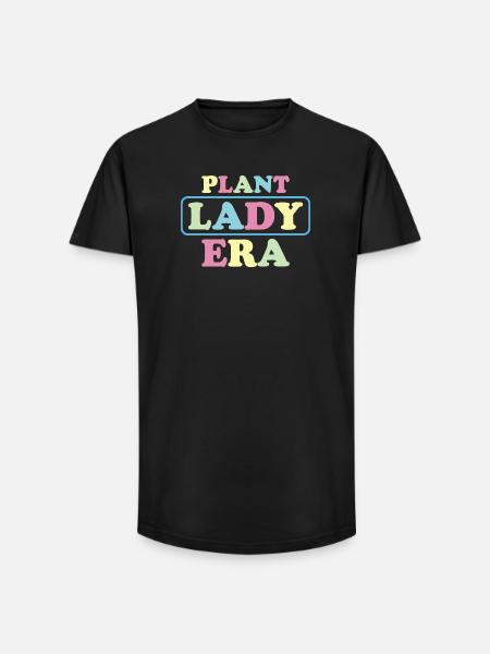 Pastel Lady Plant Era - Long Fit Men's T-Shirt - black
