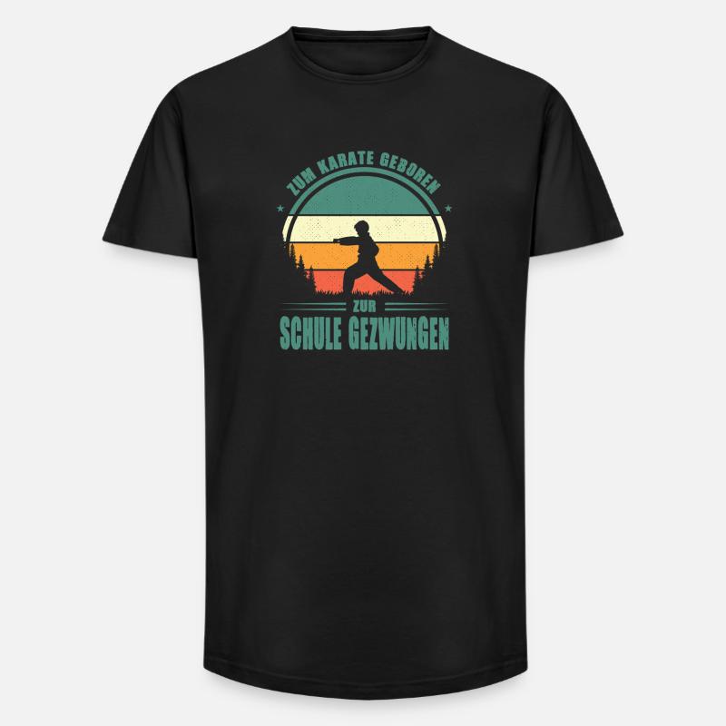 Karate Training Geschenke Karatetraining - Long Fit Männer T-Shirt - Schwarz