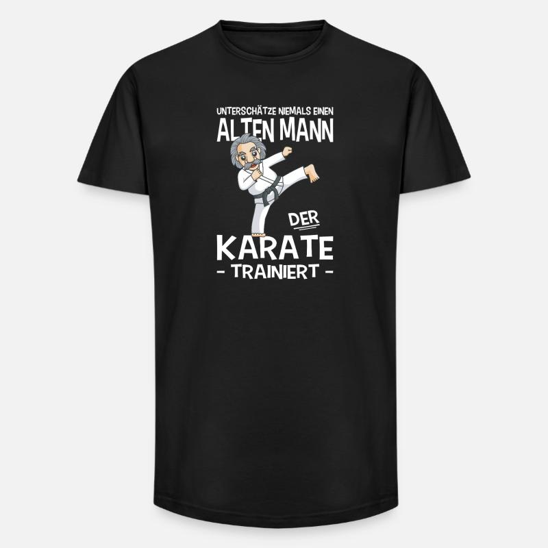 Karate Training Geschenke Karatetraining - Long Fit Männer T-Shirt - Schwarz