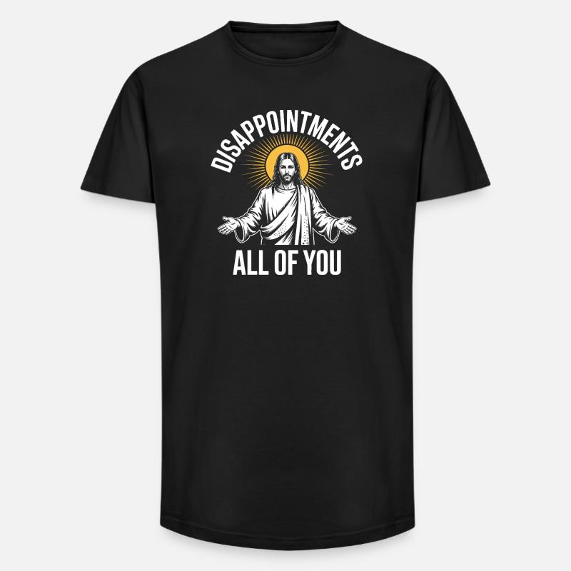 Déceptions à tous Jésus Soleil Tee - T-shirt coupe longue homme - noir