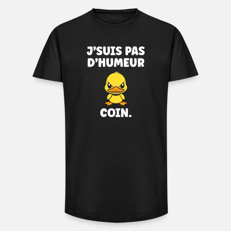 ICH BIN NICHT IN STIMMUNG - Long Fit Männer T-Shirt - Schwarz
