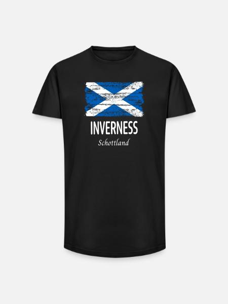 Inverness - T-shirt coupe longue homme - noir