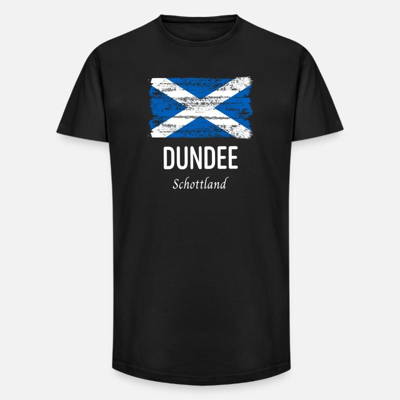 Dundee - Long Fit Männer T-Shirt - Schwarz