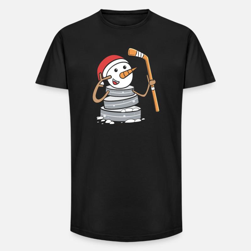 Para Handicap Eishockey - Long Fit Männer T-Shirt - Schwarz