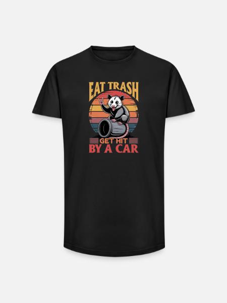 Drôle d’opossum - T-shirt coupe longue homme - noir