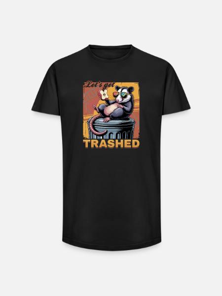 Drôle d’opossum - T-shirt coupe longue homme - noir
