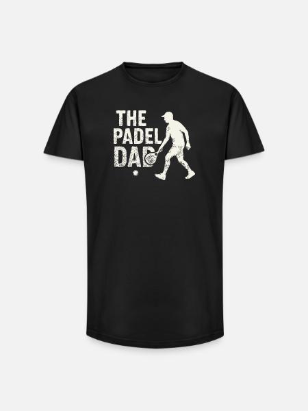 The Padel Dad - Long Fit Men's T-Shirt - black