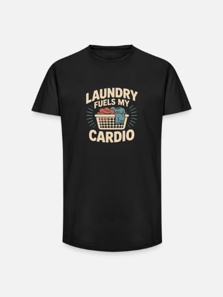 Lingerie Humor - Long Fit Men's T-Shirt - black