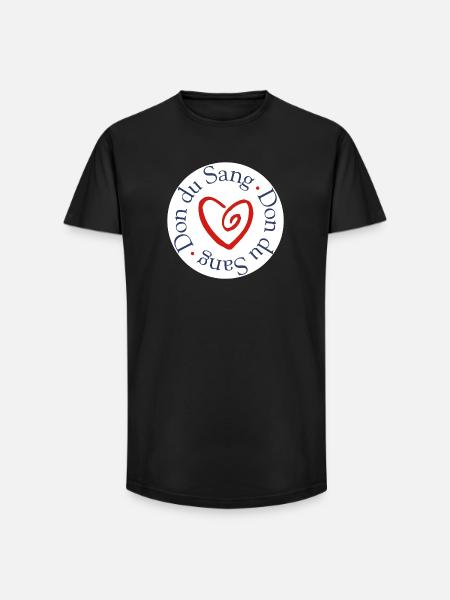 Blutspende, Herzsolidarität, - Long Fit Männer T-Shirt - Schwarz