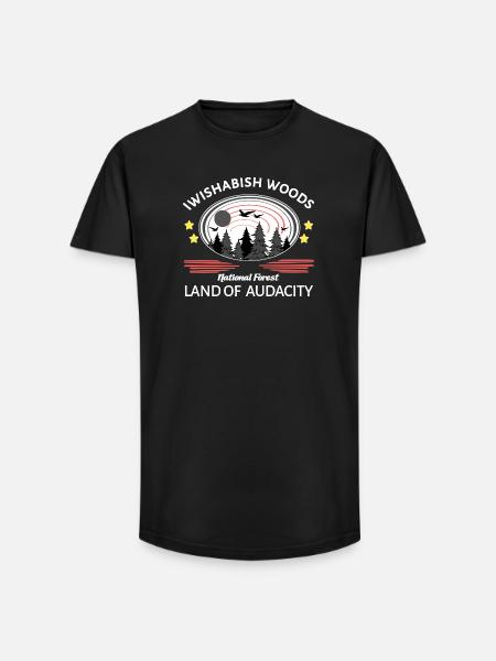 Iwishabish woods - Long Fit Männer T-Shirt - Schwarz