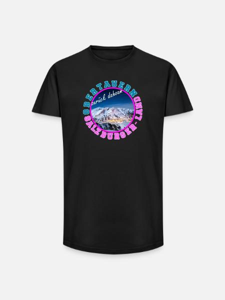 Obertauern Back home (at home) - Long Fit Men's T-Shirt - black
