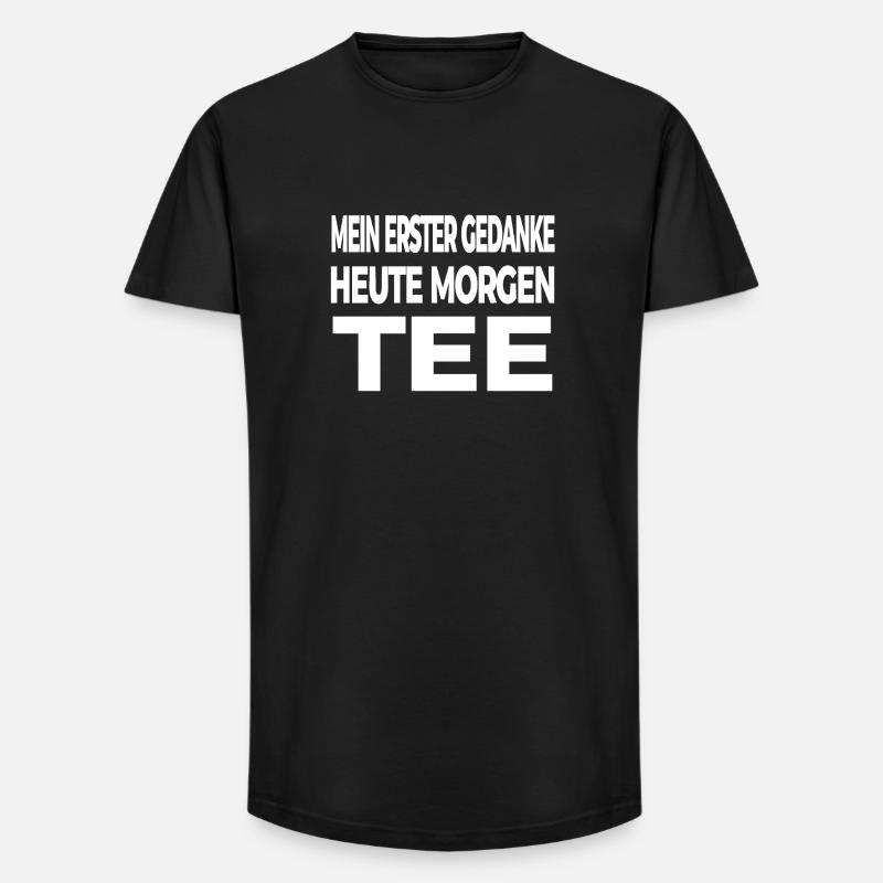 Tee - Long Fit Männer T-Shirt - Schwarz